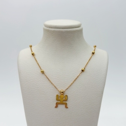 گردنبند استیل و گوی